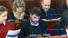 El concejal socialista Juli�n Reina durante un pleno, en foto de archivo.