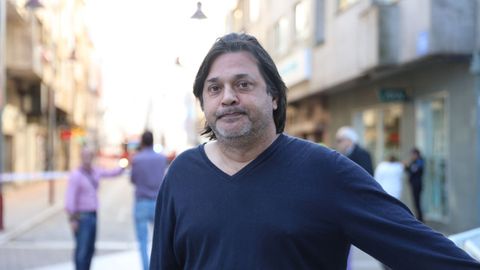 Francisco Cando, vecino del edificio incendiado en Pontevedra
