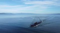 Un submarino ruso, durante las maniobras iniciadas este viernes en el Pac�fico