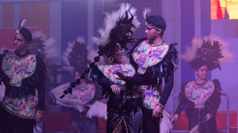 Concurso de disfraces e comparsas en Dumbr�a, o pasado ano