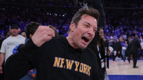 Jimmy Fallon reacciona a la victoria de los Knicks