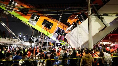 Derrumbe con v�ctimas en el metro de Ciudad de M�xico