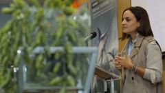 La alcaldesa, Carmela L�pez, avisa del enga�o
