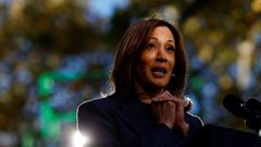 Kamala Harris, el mircoles durante un evento de campaa en Washington Crossing, Pensilvania.