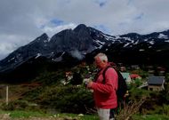 Ram�n L�pez, conocido como �Ram�n da Peruyeira�, en una de sus excursiones con el grupo tapiego.