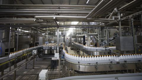 Imagen de archivo de una de las plantas de leche del Grupo Lence.