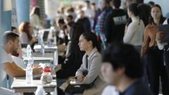 Imagen de archivo de una feria de empleo para menores de 30 a�os en A Coru�a
