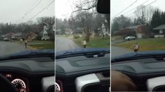 Obliga a su hijo a ir corriendo y bajo la lluvia al colegio�por acosar a sus compa�eros