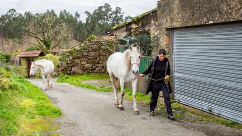 Un momento del paseo por Anceu.