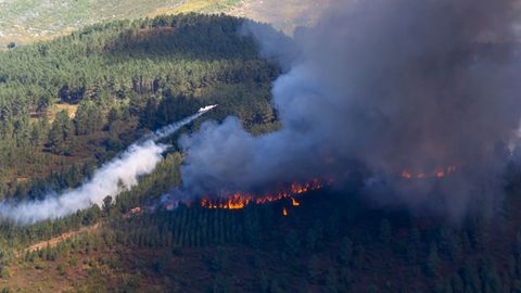 Vista de las zonas de Trasmonte y O Fuluxento, en la ribeira del Sil