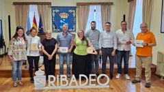 Los premiados en el Ribadeo Sabe