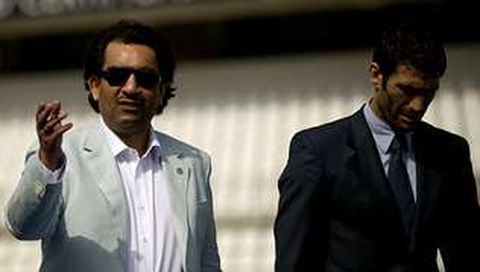 Abdullah Bin Nasser Al-Thani y Sanz, en La Rosaleda