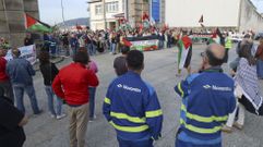La concentracin se llev a cabo delante del acceso de Navantia Ferrol