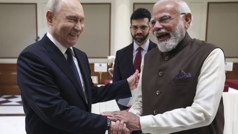 Putin visit� el pasado diciembre al primer ministro indio,  Narendra Nodi.