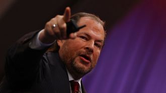 Marc Benioff interviene en el foro Dreamforce en San Francisco, California, en septiembre del 2026