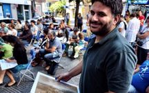 Borja Tosar, en una conferencia sobre astronom�a celebrada en Sanxenxo. 