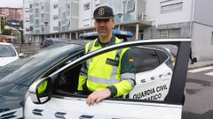 Jes�s Firvida, uno de los guardias civiles que asistieron a la parturienta en la autopista