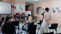 Rueda de prensa de la CIG para denunciar un caso de agresi�n machista en Prosegur