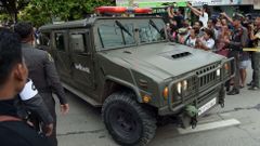 Veh�culo en el que la polic�a tailandesa traslad� al sospechoso