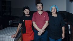 El equipo del bar Caracas de Ribadavia

