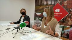Paula Alvarellos junto a la alcaldesa, Lara M�ndez