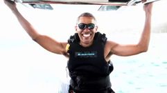 Obama se apunta al kitesurf en las Islas V�rgenes