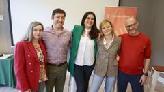 Cinco de los miembros de la lista de Ciudadanos en Lugo presidieron el acto.