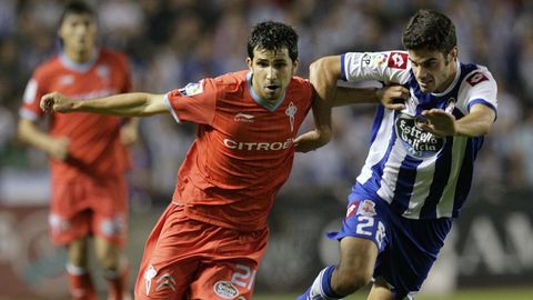 Derbi en Riazor ante el Celta cuando ambos conjuntos estaban en segunda divisin