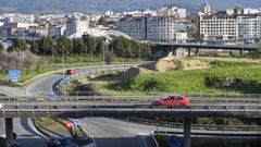 Imagen de archivo de la incorporaci�n a la autopista en Pontevedra