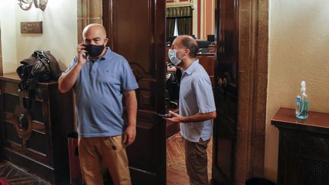 Imagen de archivo de una de las ultimas juntas de gobierno del Concello de Ourense