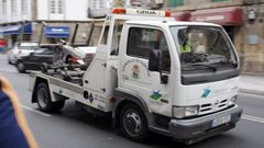 Imagen de archivo de la gr�a municipal de Ourense.