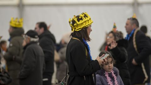 Fiesta de fin de ao en la plaza de la Constitucin de Vlilalba, organizada por el Concello