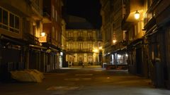 Una calle de Vilagarc�a.