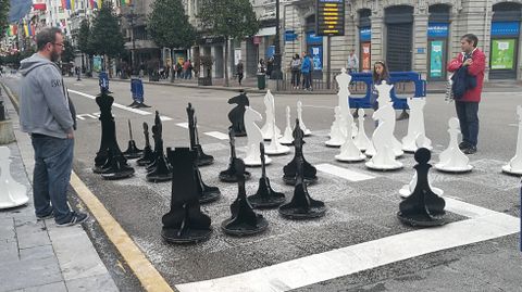 Un ajedrez gigante en el Paseo de los �lamos