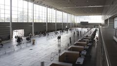 El recinto ferial de Pontevedra es uno de los grandes espacios del �rea sanitaria donde se vacuna contra el covid