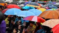 Paraguas en Mar�a Pita por el D�a Internacional de la Discapacidad