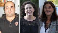 Alberto Freitas, consultor en ingenier�a; Rosa Arcos, presidenta de Mujeres Rurales; y Portal Gonz�lez, m�dica de Agampfec