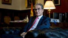 El presidente del Tribunal Superior de Xustiza de Galicia, el mi�rcoles en su despacho.