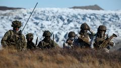 Soldados daneses, durante unas maniobras militares conjuntas con tropas danesas, alemanas y francesas en septiembre del 2025 en Groenlandia.