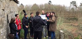 <span lang= gl >Os alumnos de 4� da ESO do Chamoso Lamas participan no programa �Cine en curso�.</span>