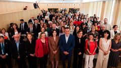 El presidente del Gobierno y las ministras de Sanidad y Ciencia, en la presentaci�n del programa���Somos. Contamos: Fin de la discriminaci�n de las mujeres en la investigaci�n de la salud�