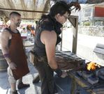 El mercado medieval est� en la plaza de Chousa. 