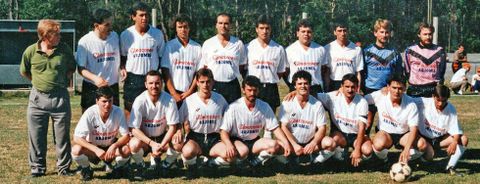 El conjunto del Nantón que consiguió el título de la Copa en la temporada 1989-1990.