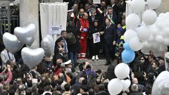 Multitudinario funeral de Domenico Caliendo en Nola (Italia)
