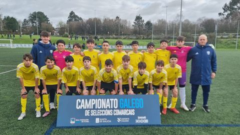 La selecci�n sub-13 de A Costa