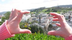 La villa de santa Marta de Ortigueira, vista desde el Campo da Torre.