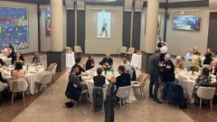 Cena celebrada en el Palacio de la pera tras el concierto de la Orquesta Sinfnica de Galicia