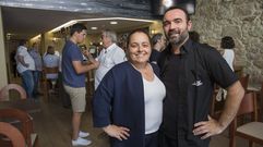 Mar�a y Roberto, en julio del 2019, durante la inauguraci�n de O N�utico 
