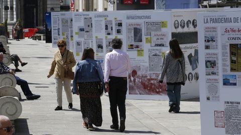 Exposicin de los 140 aos de La Voz en los Cantones de A Corua