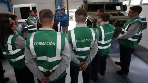 Aula de formaci�n de la empresa Urovesa en Valga.